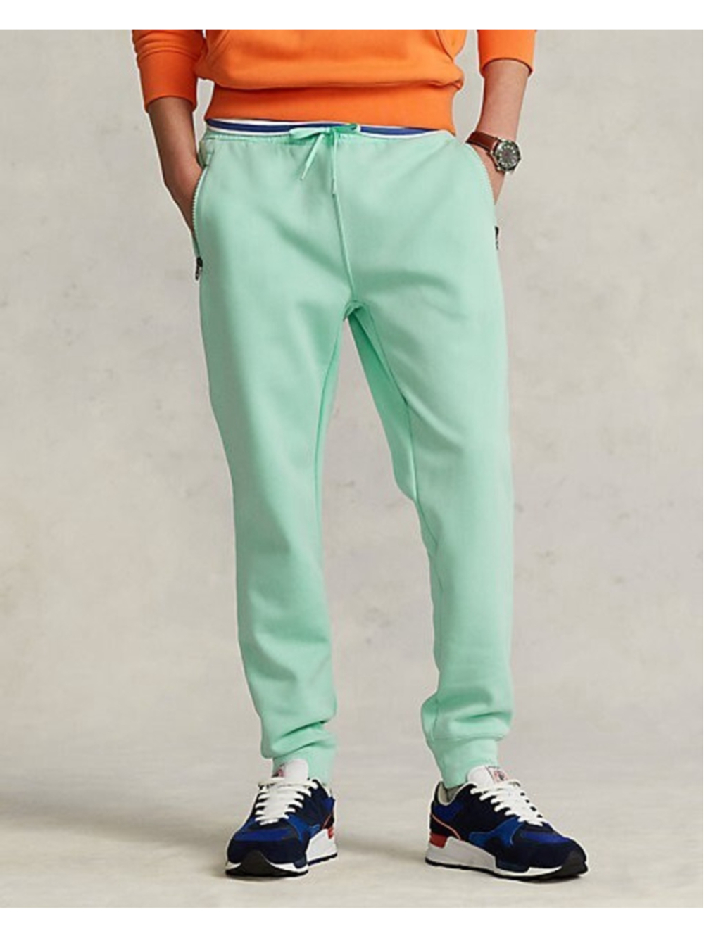 Polo Ralph Lauren Water-Repellent Double-Knit Jogger Pant Aqua Verde Tiffany L